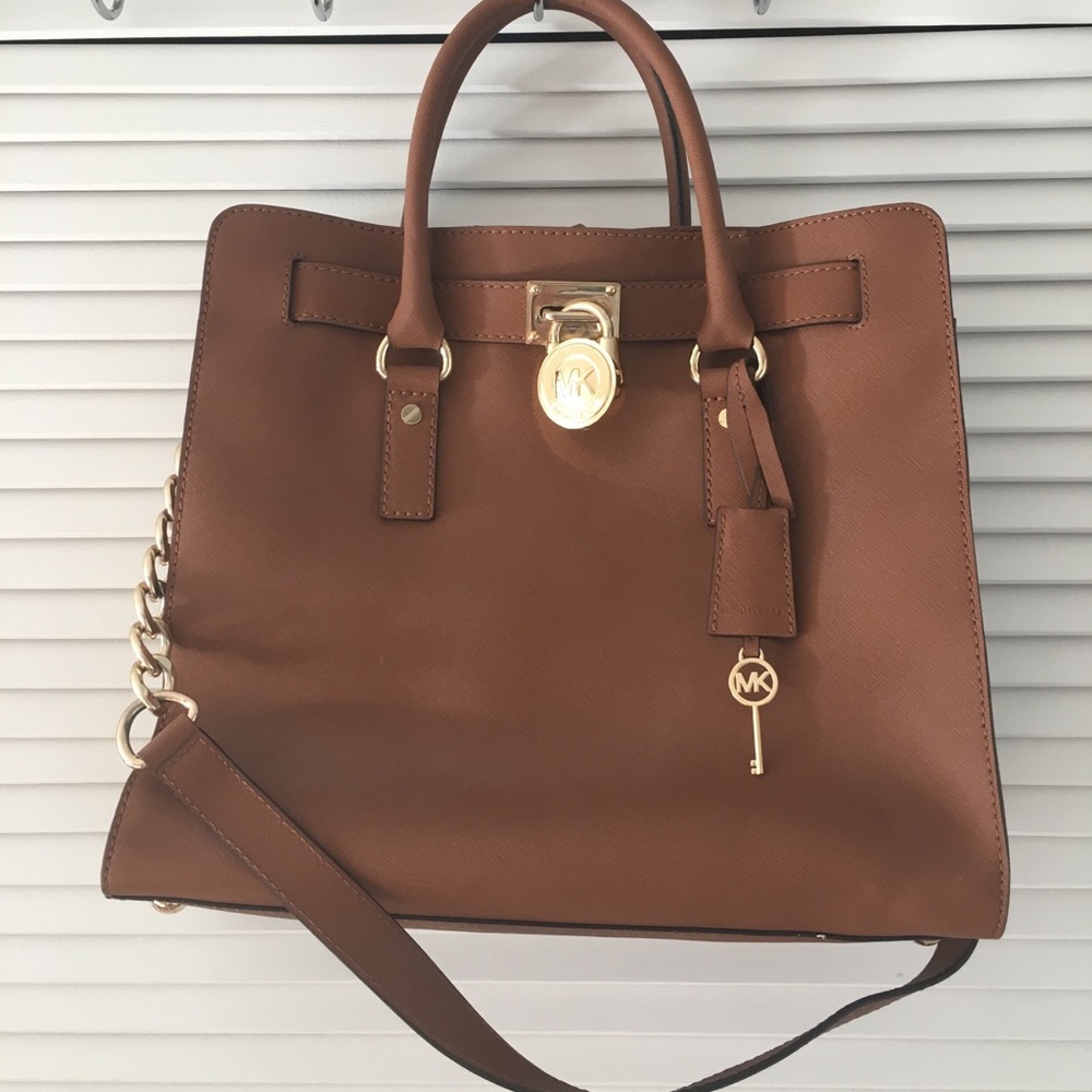MICHAEL KORS Brown Satchel Purse